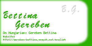 bettina gereben business card